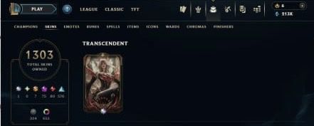 Conta LOL Completa Com 1303 Skin + Ahri Lenda Imortalizada