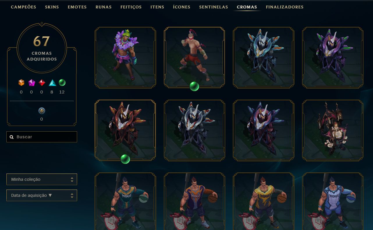 Conta League of Legends LoL e Wild Rift
