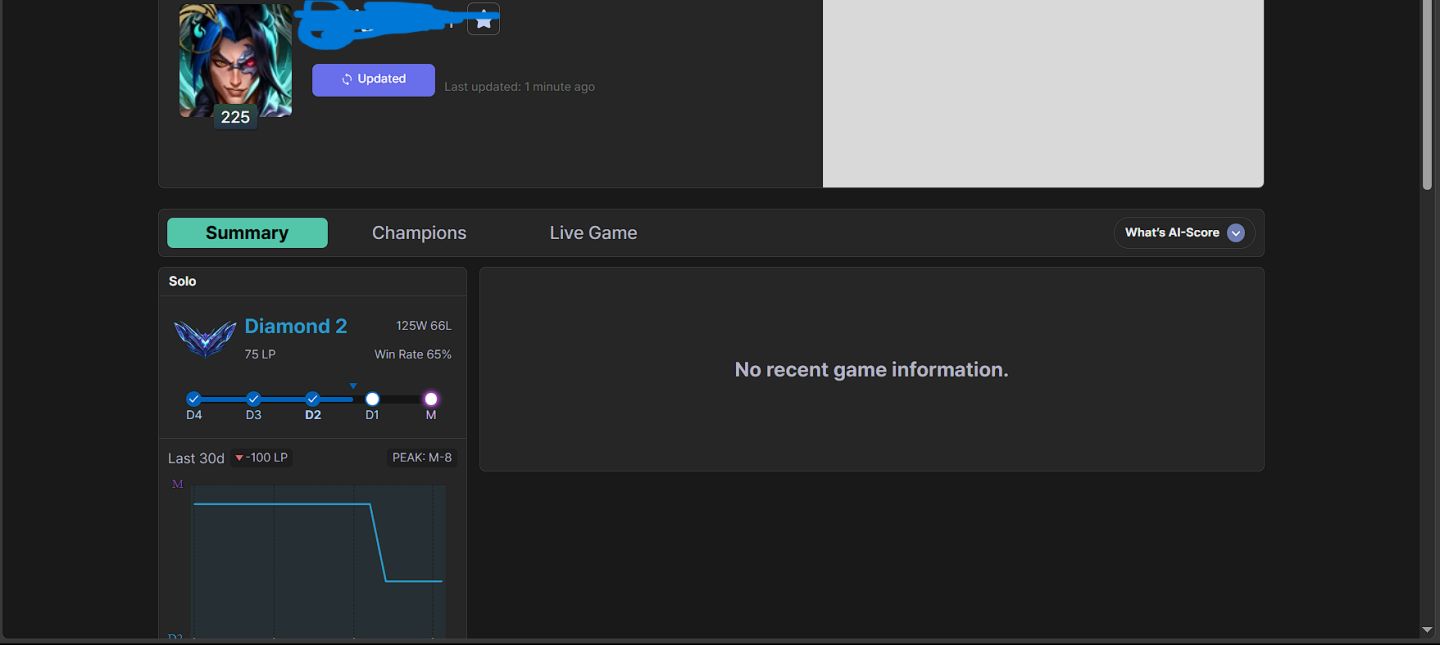 Conta Diamante 2 Win rate de 65% - Ex mestre