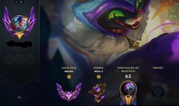 Conta Mestre soloQ - League of Legends