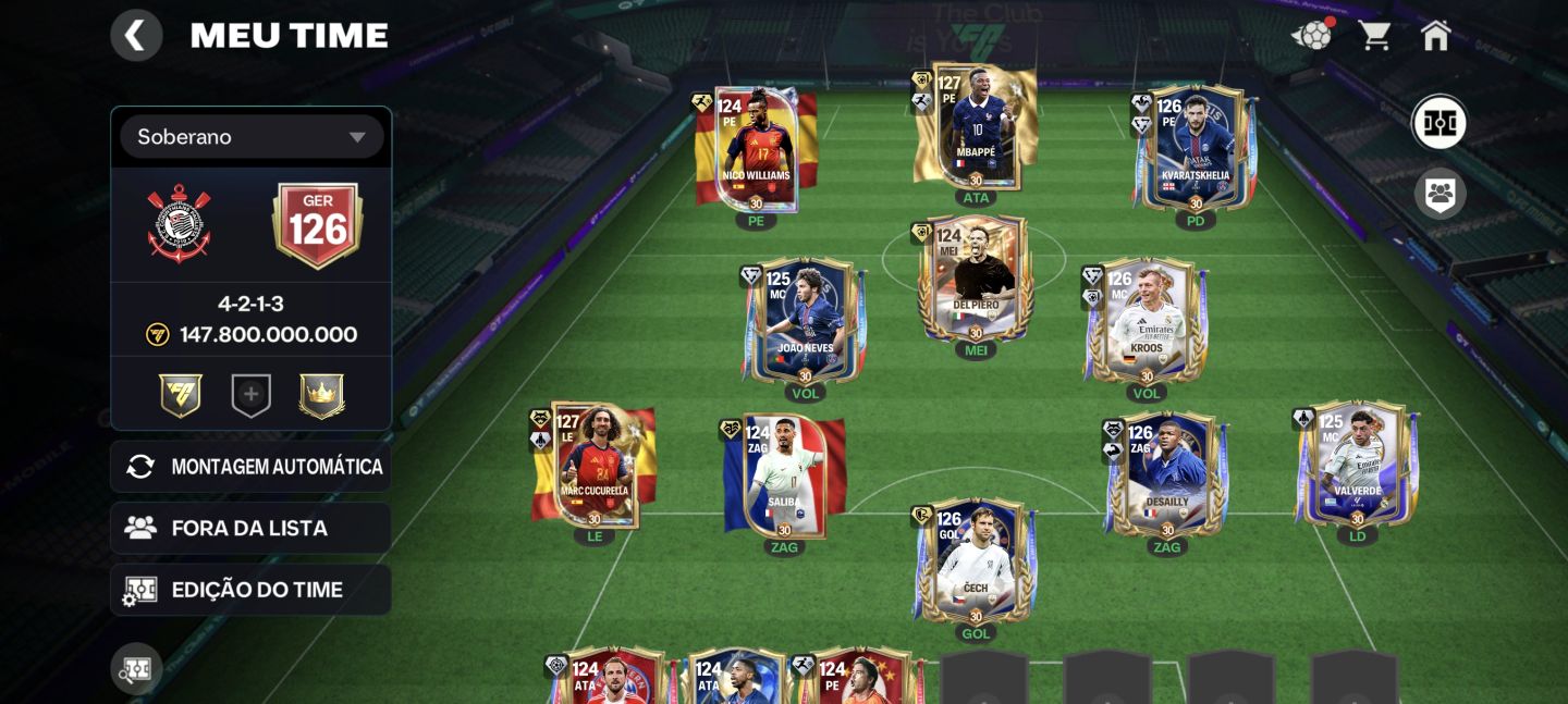 FC mobile top recursos cartas tops