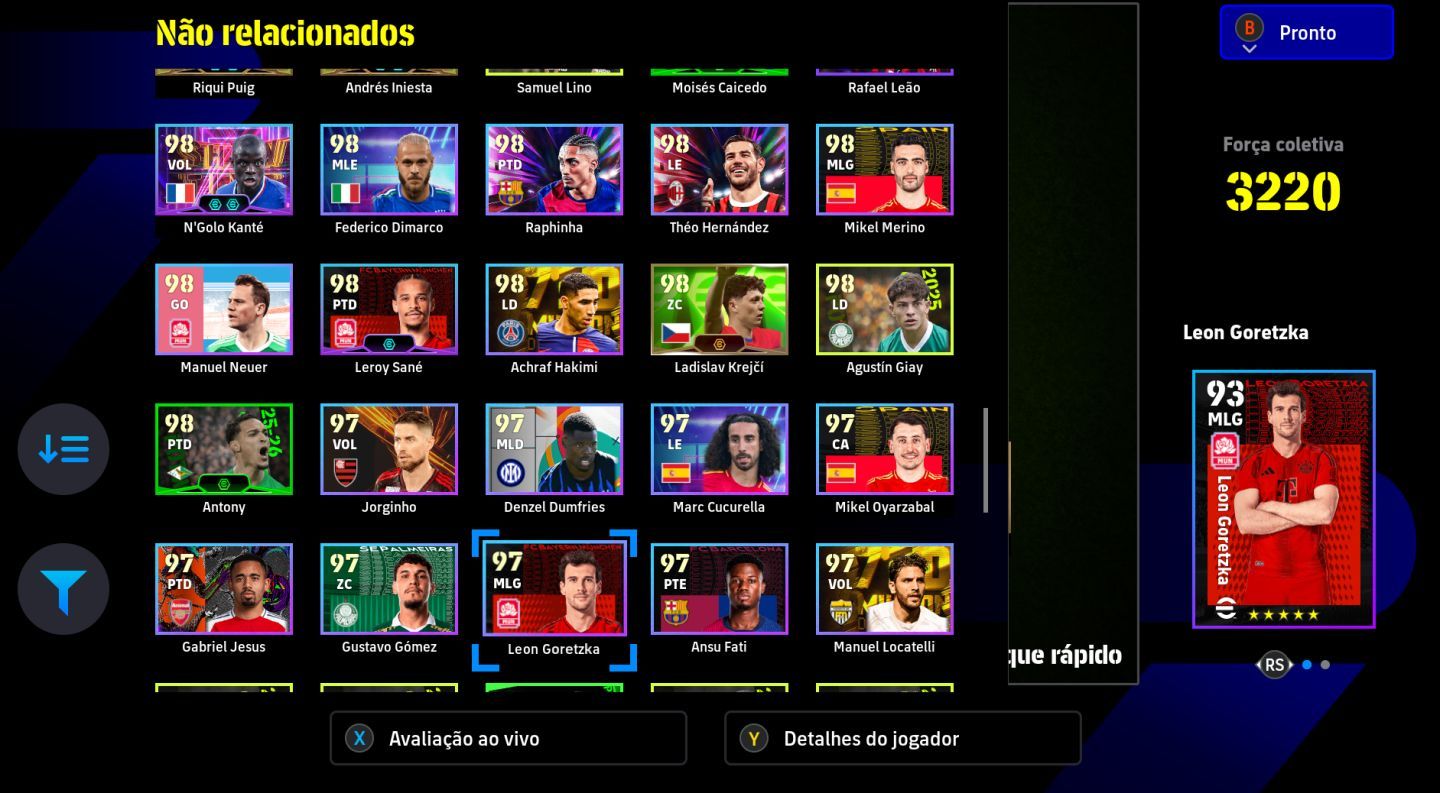 CONTA EFOOTBALL STEAM 3220+ 46 EPICOS 23 SHOWTIMES