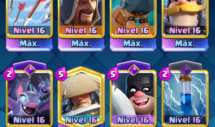 CONTA CLASH ROYALE MAXIMIZADA! NÍVEL 16, VÁRIAS CARTAS NÍVEL 16 E HERÓIS