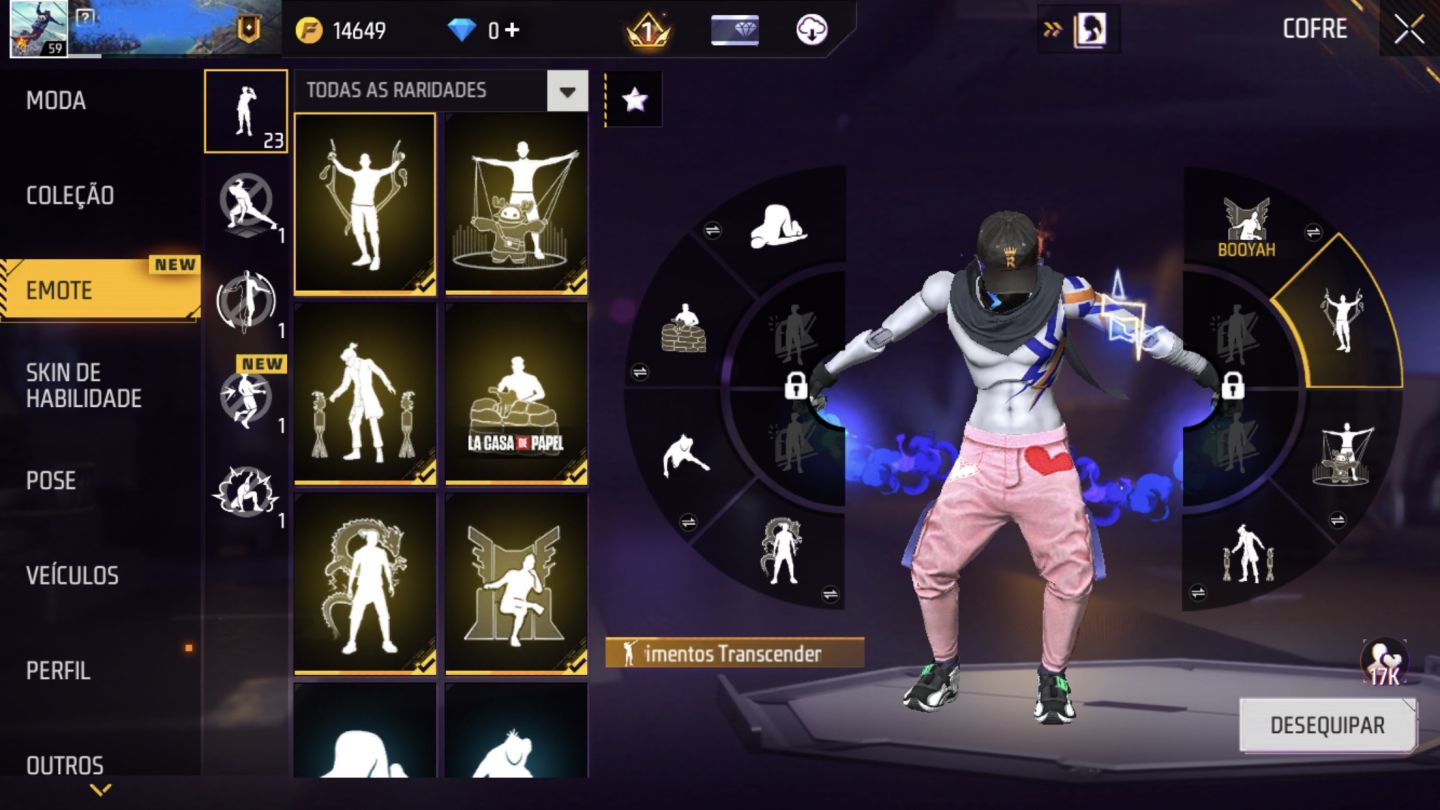 Conta free fire gemada itens raros conta 5 anos de free fire