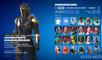 CONTA DE FORTNITE COM 46 SKINS | MANDALORIANO | JACK ESQUELETO | PROMOÇÃO!