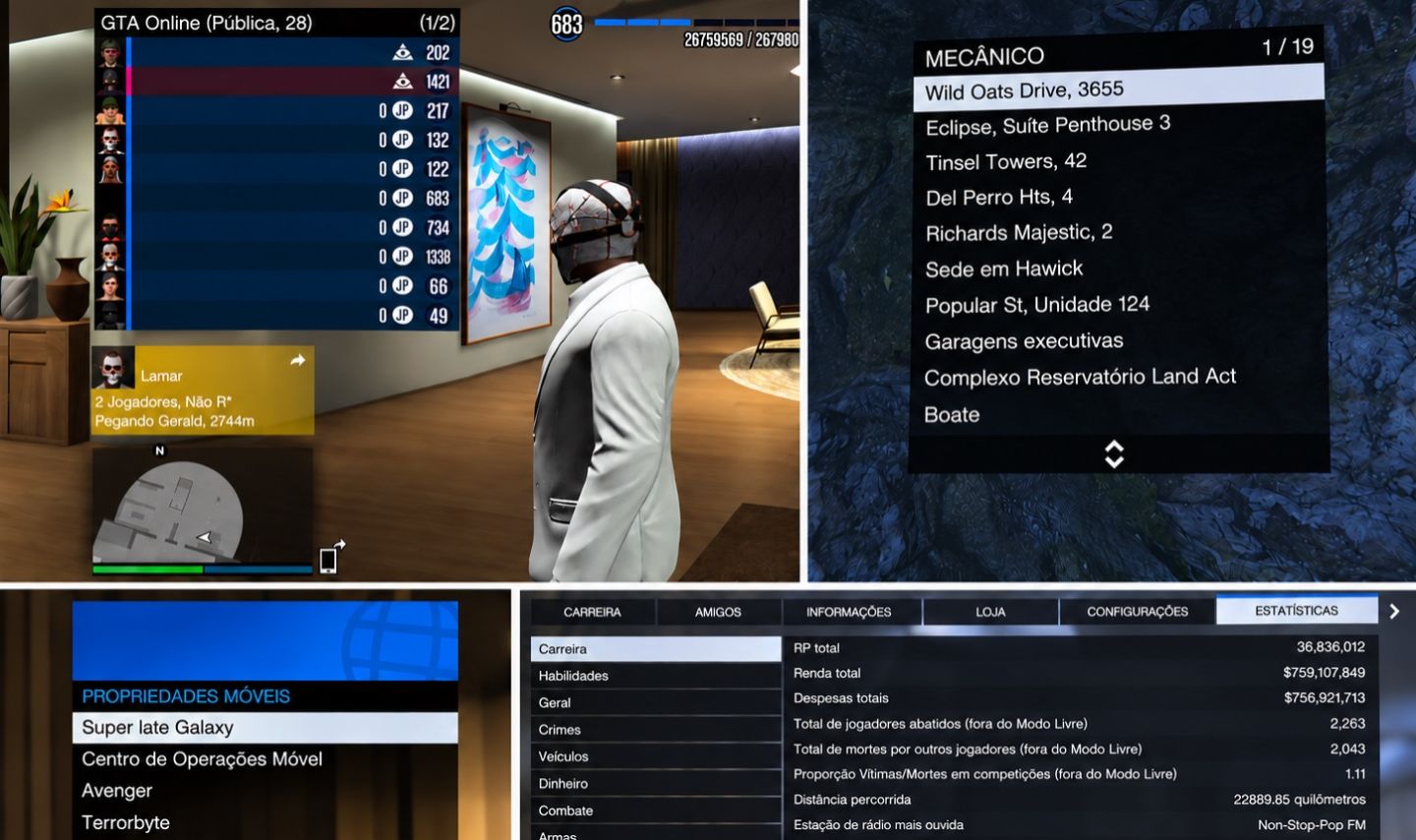 CONTA GTA ONLINE LEVEL 686 PS5