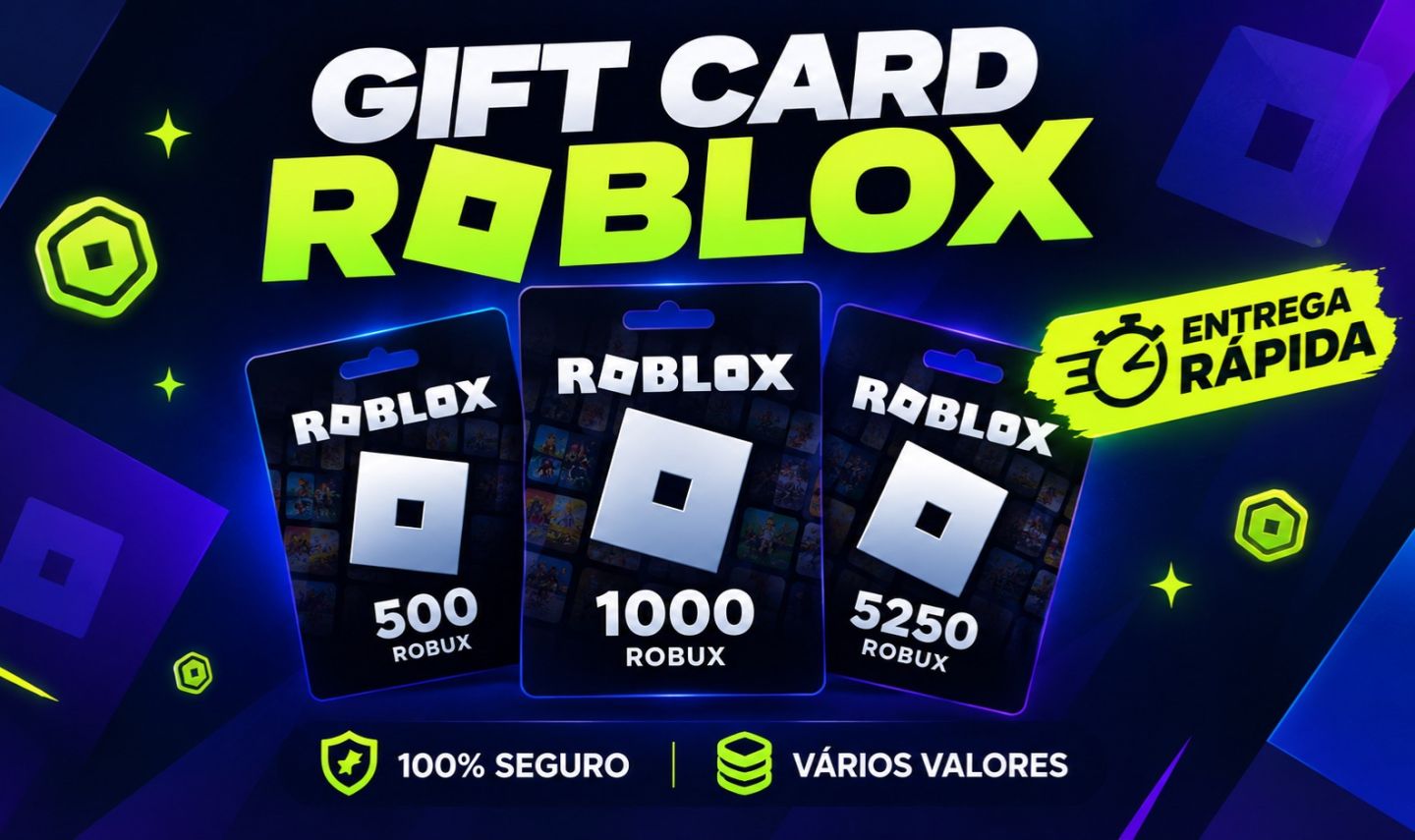 GIFT CARD ROBLOX / ROBUX | MENOR PREÇO | 100% SEGURO