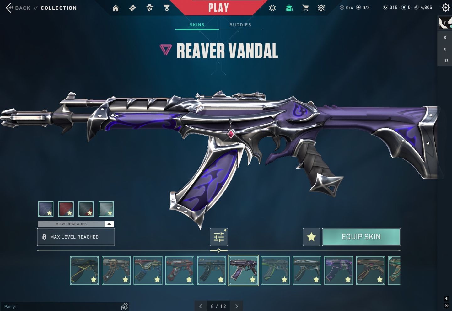 Conta Valorant Ex imortal e skins raras