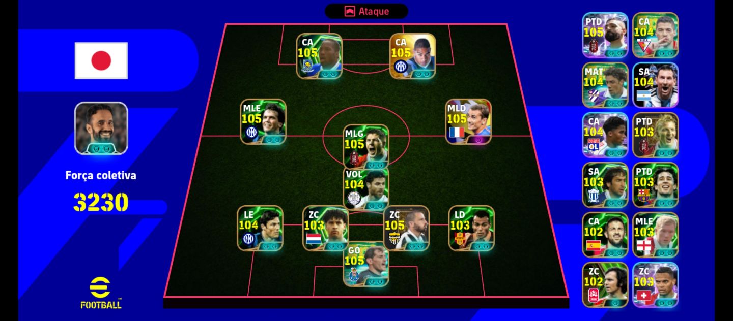 CONTA EFOOTBALL 3230 OVER |ADRIANO, RUI COSTA, SALAH BLITZ| KONAMI ID 100% LIMPA