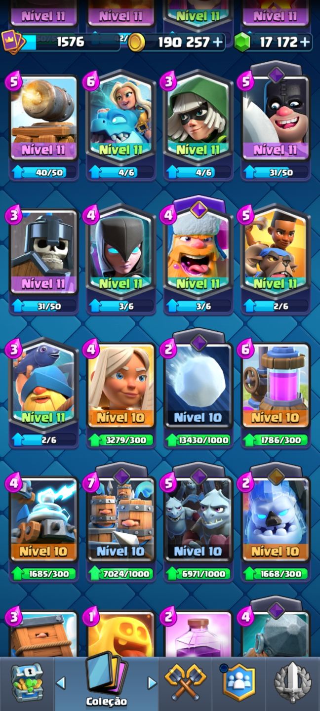 OFERTA!!! CONTA DE CLASH ROYALE BEM UPADA. CONTA BOA!!!