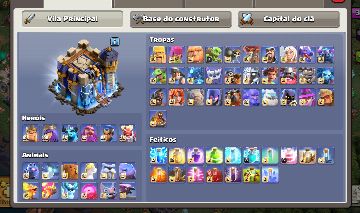 Conta clash of clans CV 18, Full