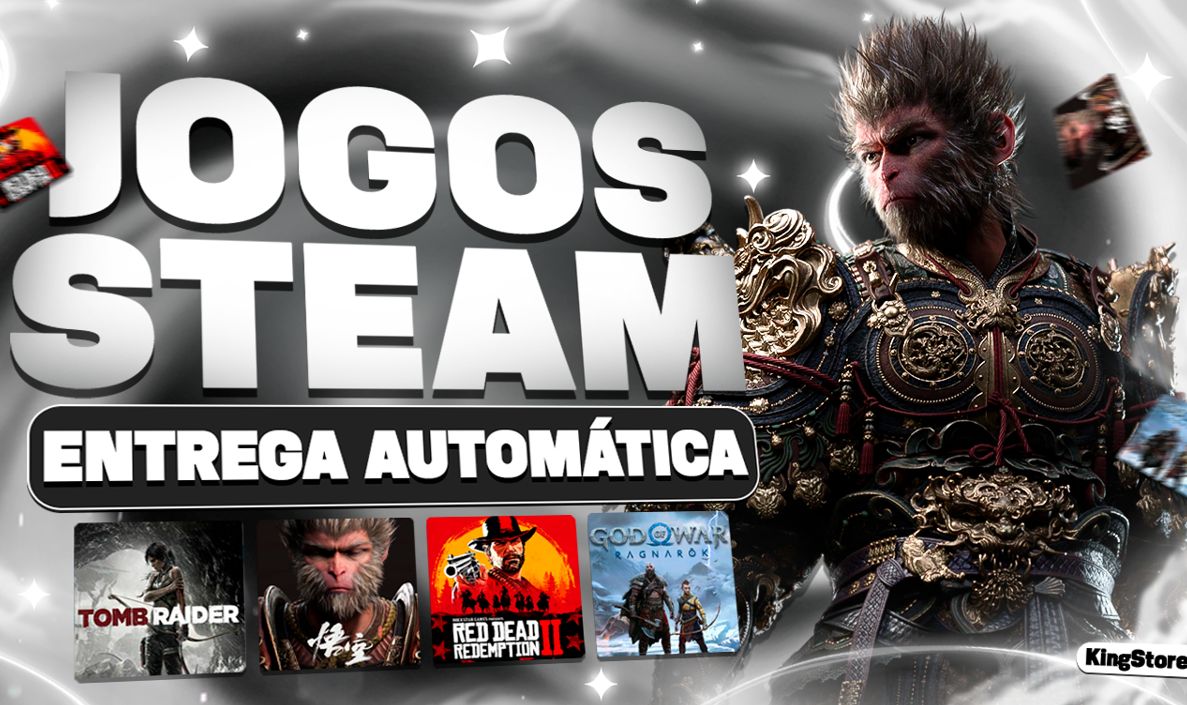 JOGOS ATUAIS STEAM - CONTA OFFLINE PC + BRINDE (ENTREGA AUTOMÁTICA)