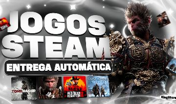 JOGOS ATUAIS STEAM - CONTA OFFLINE PC + BRINDE (ENTREGA AUTOMÁTICA)