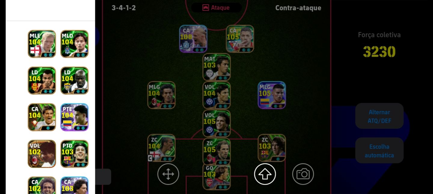 CONTA eFOOTBALL MOBILE OVER 3230