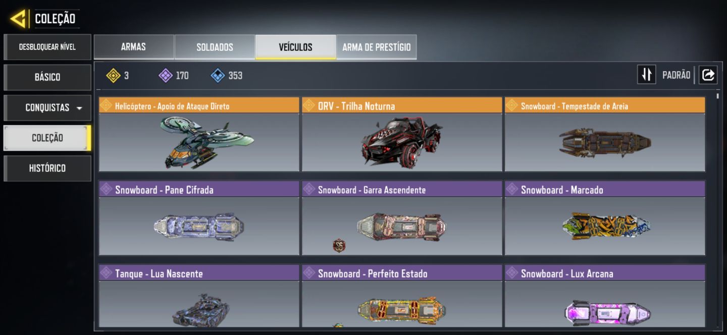 Conta de cod mobile