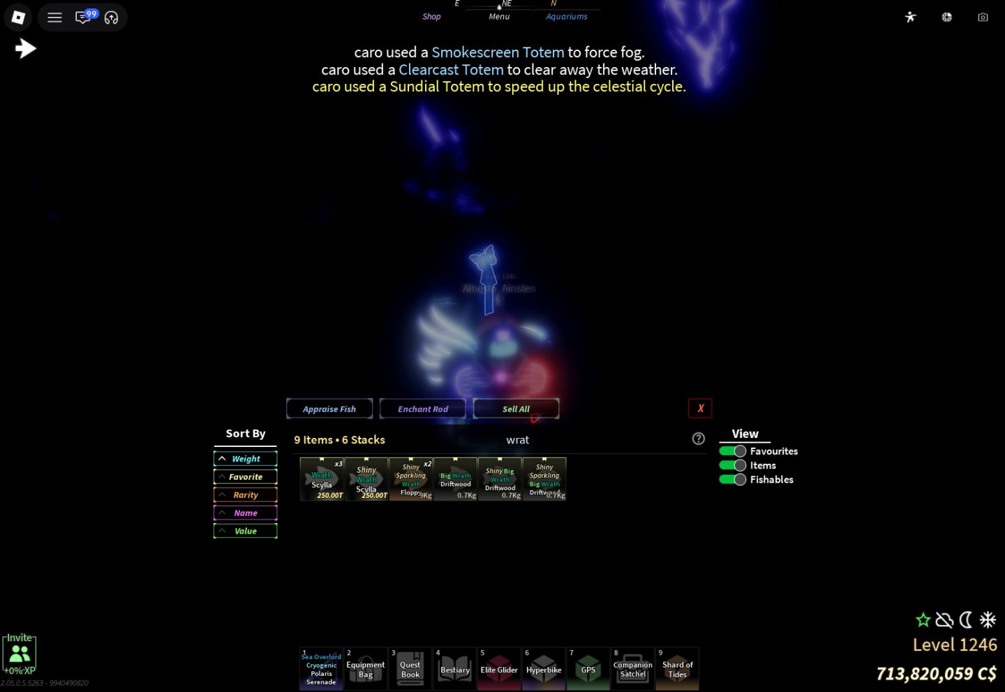 -- CONTA FISCH LVL 1200 / Polaris Serenade / Tryhard Max / 720M COINS--