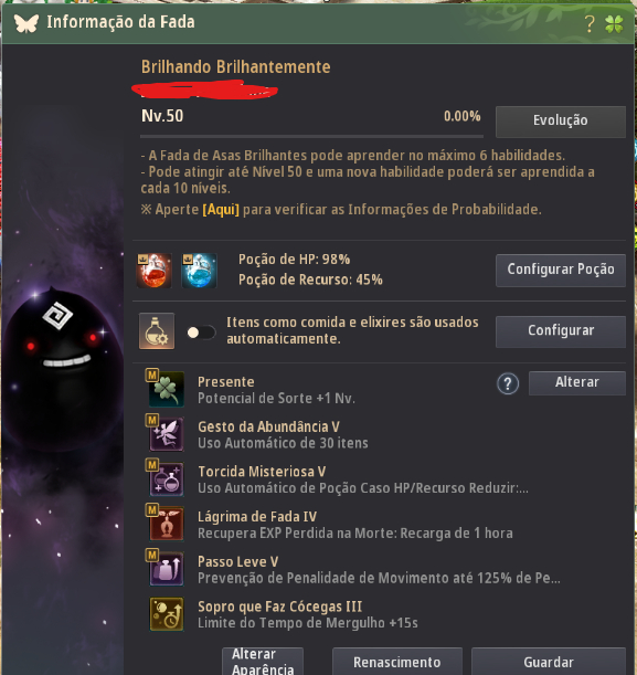 CONTA BLACK DESERT SA 880 DE GS 4 PARTES EDENA 400 AP 480 DP (STEAM, SÓ PRA BDO)