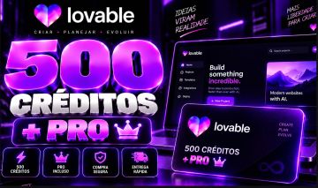 LOVABLE.DEV | CRÉDITOS LOVABLE + PRO | ACESSO NA SUA CONTA | ENTREGA RÁPIDA