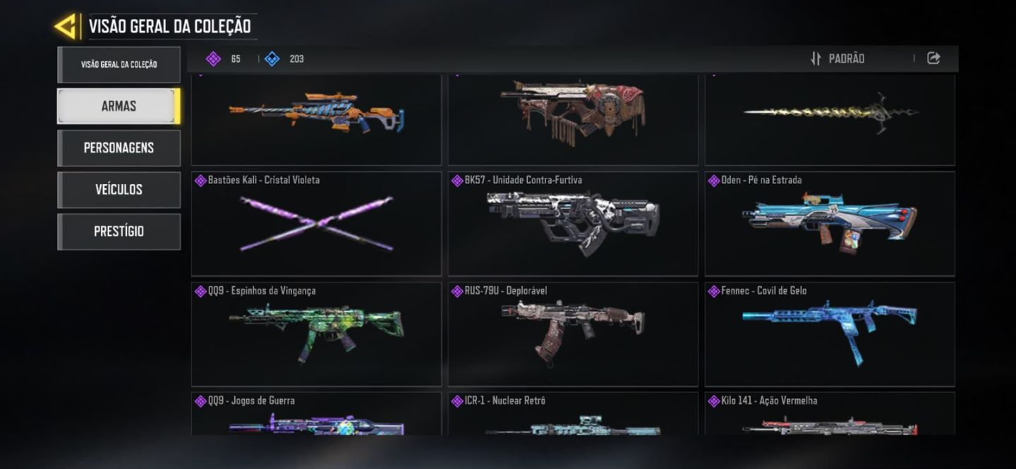 CONTA CALL OF DUTTY ANTIGA COM VARIOS PASSES E ARMAS,EMOJIS E MUITO MAIS