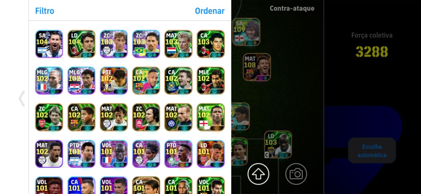 Conta de Efootball TOP PARA DESTRUIR NA RANKED