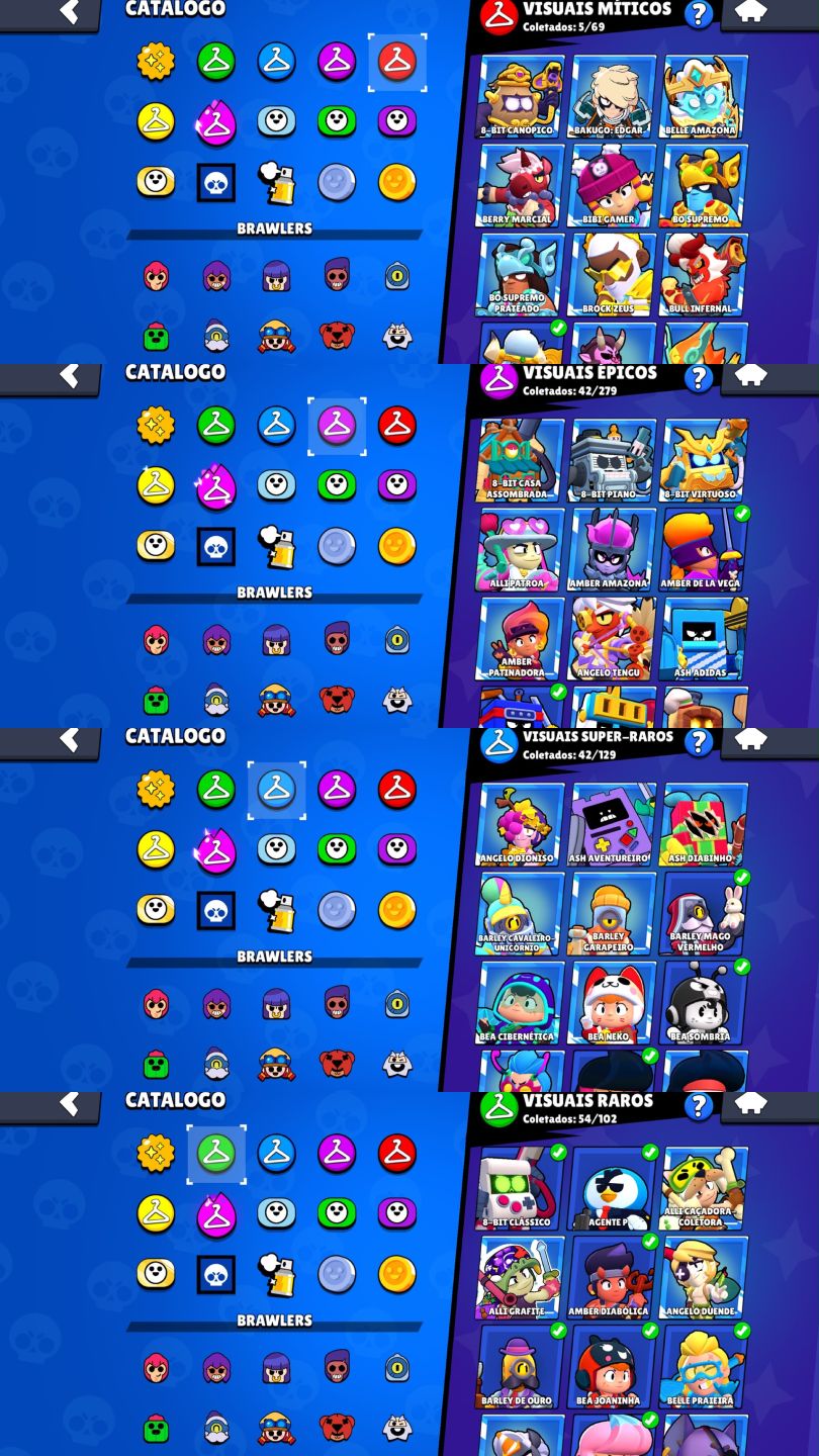 [CONTA DE BRAWL 36K DE TROFEUS | 98 BRAWLERS 13 LENDARIOS ( CONTA DE 2019) ]