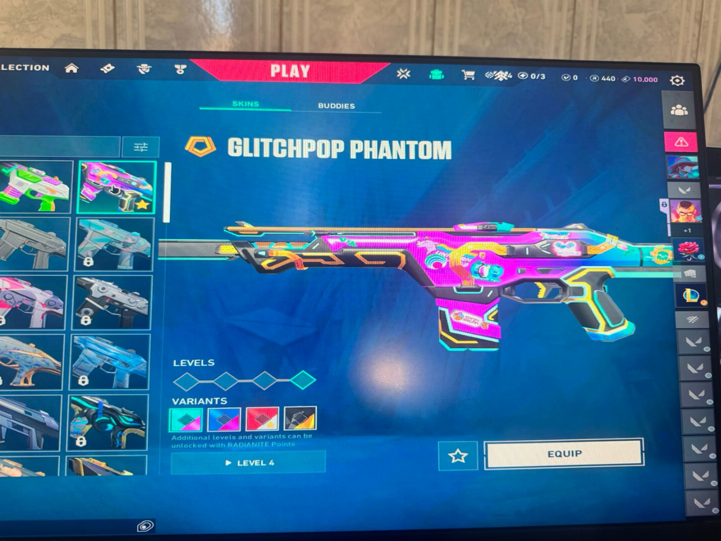 CONTA VALORANT DIAMANTE 2 + SKINS TOP (ELDERFLAME, PRIME, GLITCHPOP)