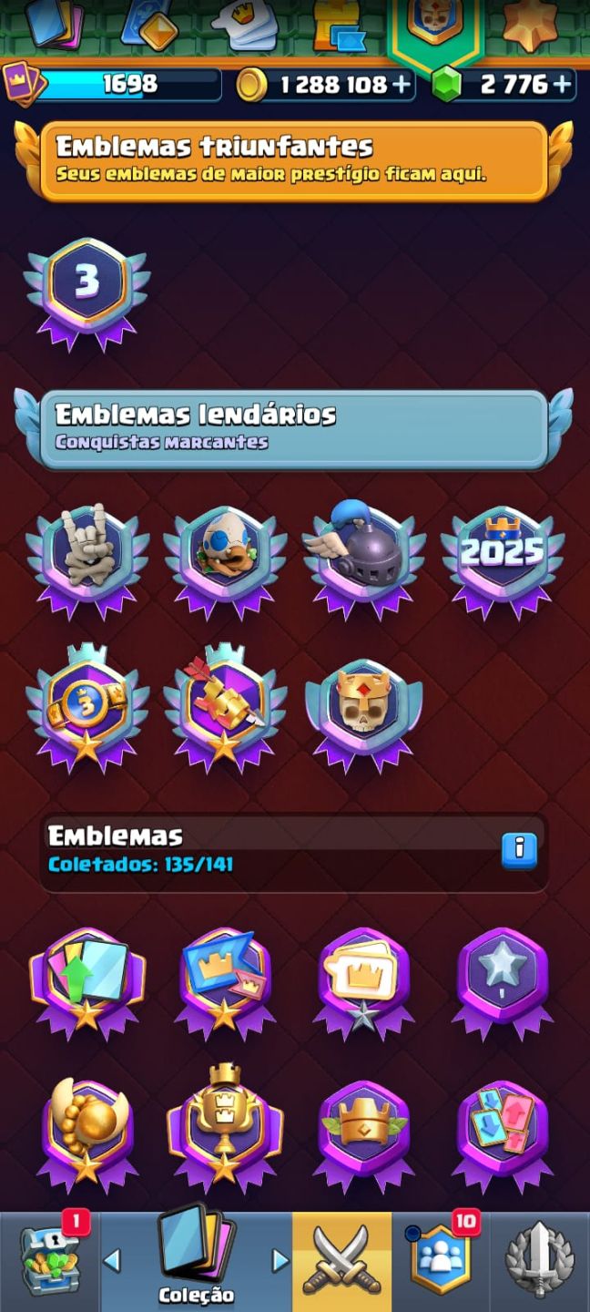 CONTA CLASH ROYALE INSANA! NÍVEL 16 + MUITAS EVOLUÇÕES!