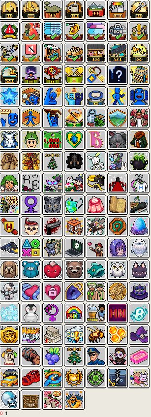 Conta HABBO feminina 2007 - vários visuais&mobis raros, quartos prontos,emblemas
