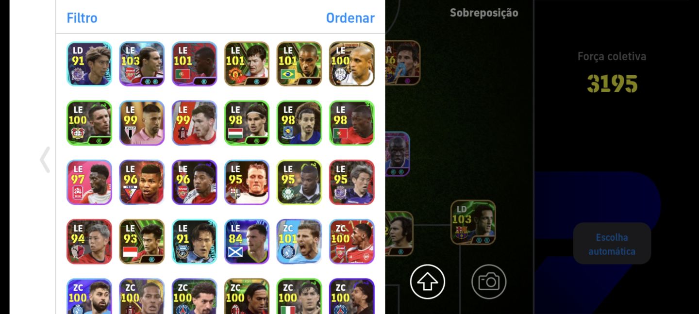Conta Efootball Muito Rara | 2 Messi 106, Lamine Yamal 103, Viera 104, Totti 106