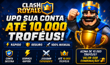 CLASH ROYALE | SUBO / UPO CONTAS RAPIDAMENTE (100% SEGURO) ATE OS 10K
