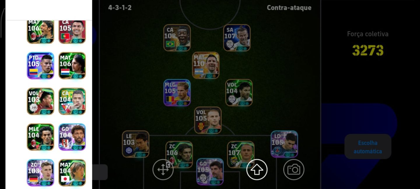 Conta efootball Messi da copa pele Gareth bale vozinha courtois maldini canavaro