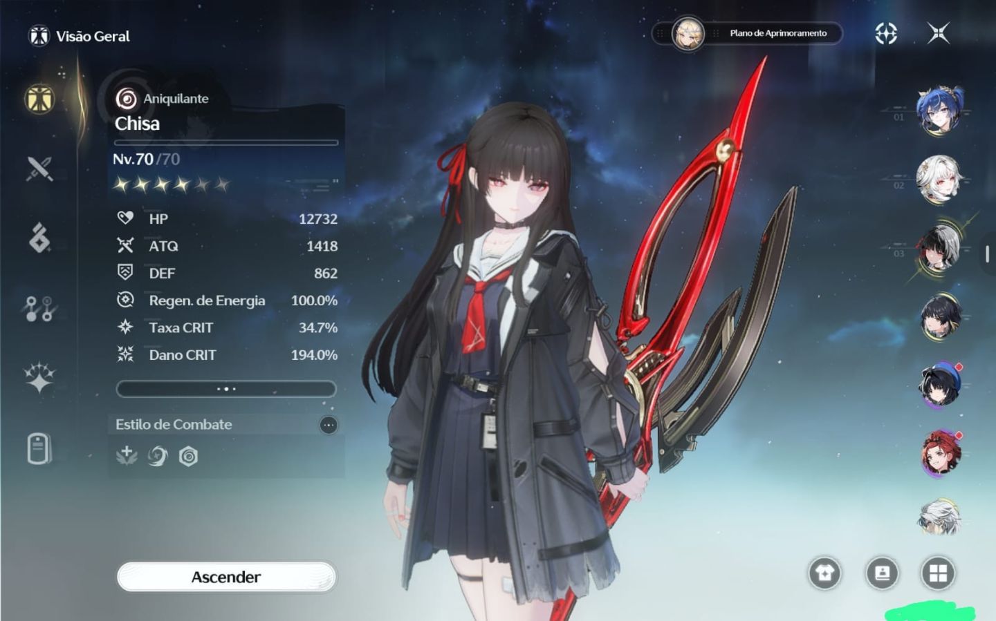 Conta para iniciantes, ar 50 Wuthering waves