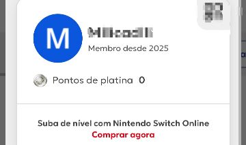 Conta Nintendo Switch com 14 jogos