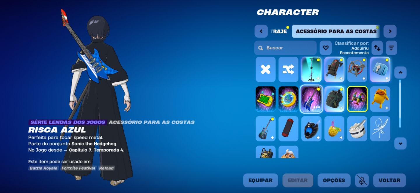 Conta no Fortnite com passe do sonic!