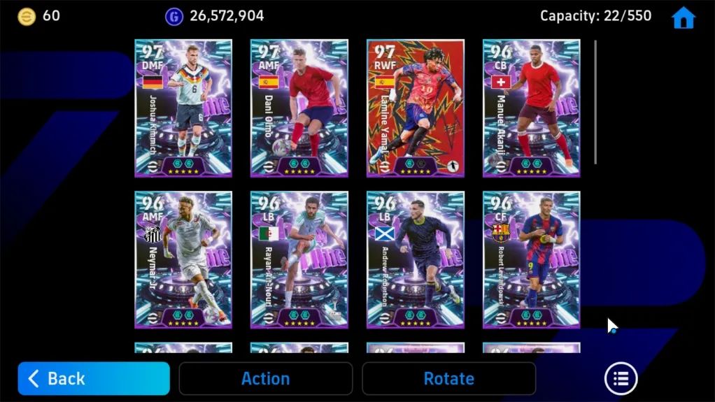 CONTA EFOOTBALL 3204 FC | PLANTEL EPIC | 34 EPICOS | BECKENBAUER & RIJKAARD