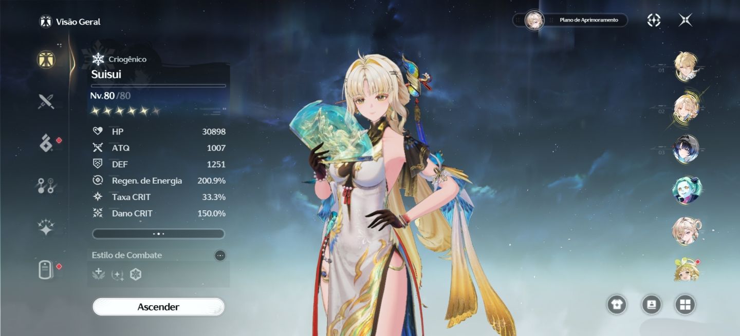 CONTA DE WUWA! NO GARANTIDO! LUUK, SUISUI C1, YANGANG: XUALING C1 E MAIS!