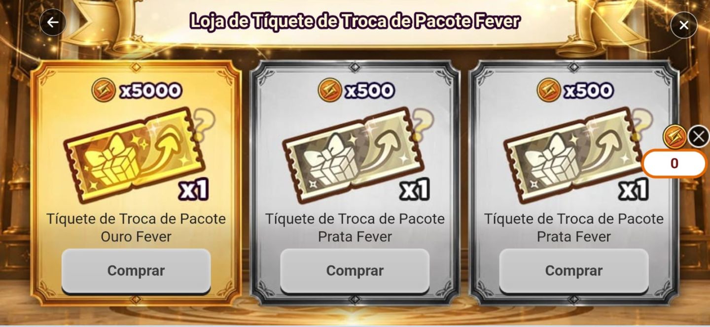Conta Global starter com LD - Shan + 170 ms - Evento para fechar