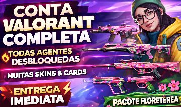 Conta Valorant Full Agentes + Skins + Cards + Floretérea
