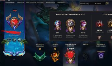 Conta lol Top 1 zaahen esmeralda 2