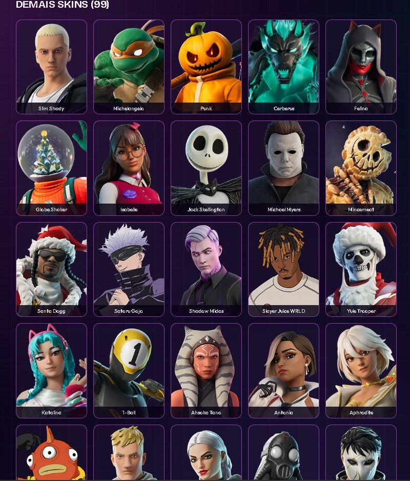 Conta Fortnite | 106 Skins | Peter Griffin, Solid Snake, John Wick, Marvel e DC!