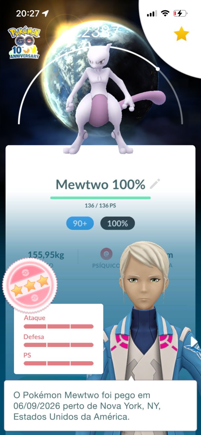 Conta de Pokémon com 142 Pokemon's, Nível 26, conta para iniciantes bem no jogo