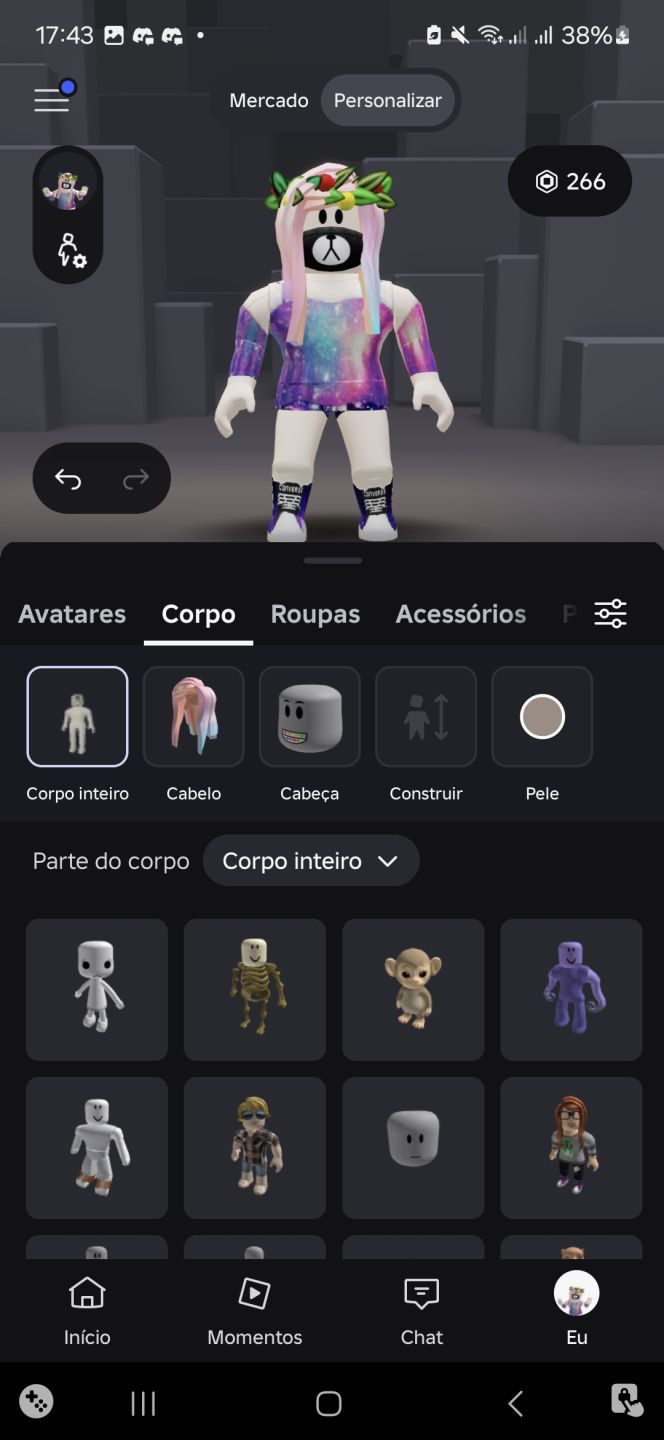 Conta de Roblox