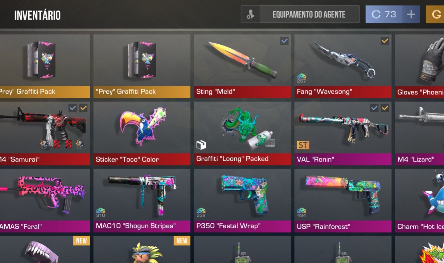 STANDOFF 2 INSANA LVL 96 | LUVAS + 2 FACAS + SKINS ST + MEDALH
