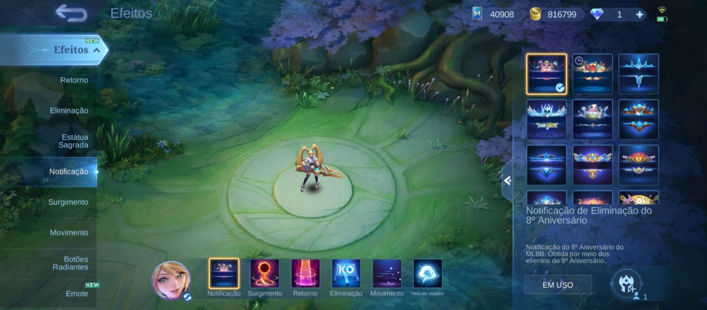 CONTA MOBILE LEGENDS RARA | 10 ANOS | 133 HERÓIS + 284 SKINS