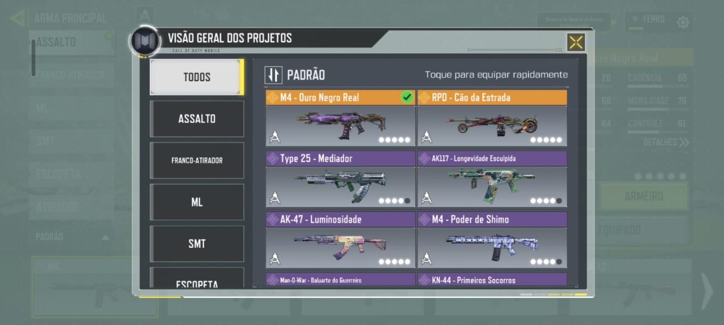 CONTA COMPLETA CALL OF DUTY: MOBILE