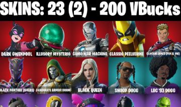 CONTA FORTNITE RARA COM SNOOP DOGG 23 SKINS