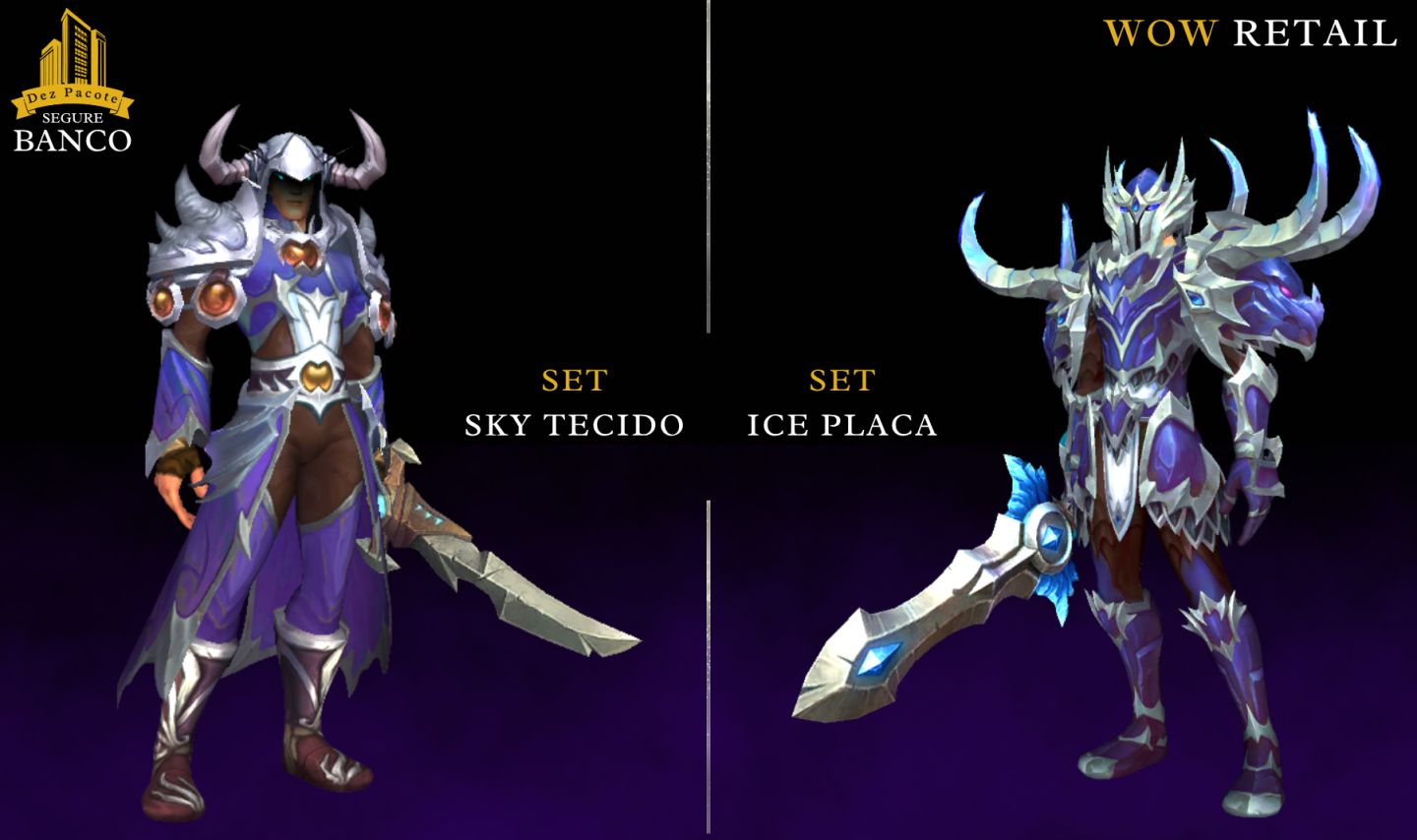 World of Warcraft - (Skins Transmogs) Armaduras - WoW RETAIL