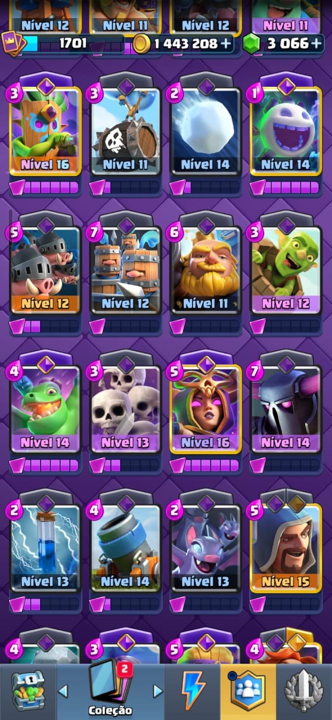 Conta de Clash royale