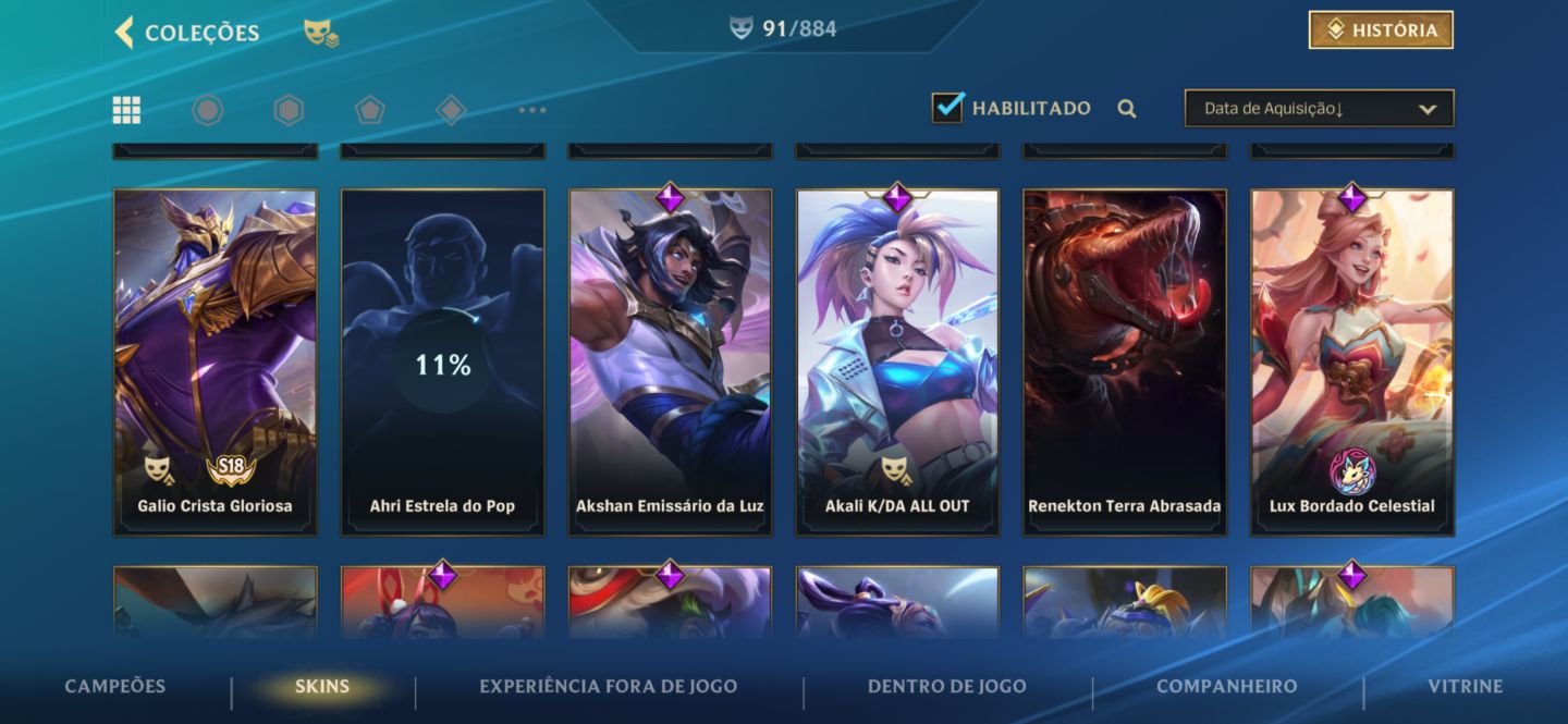 CONTA LOL A VENDA COM CROMAS E SKINS RARAS