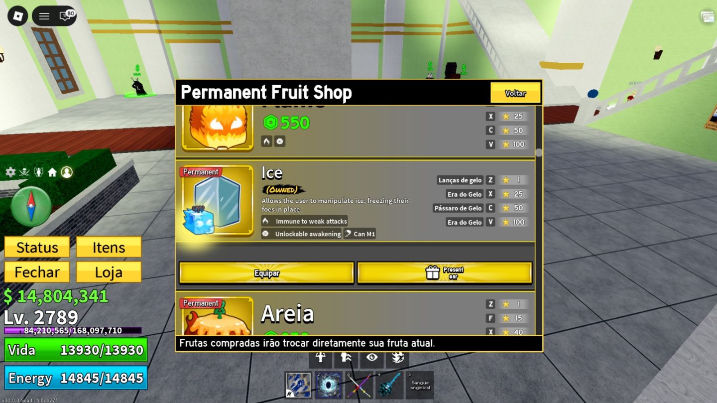 CONTA BLOX FRUITS 2789 | 4 PERM | CDK | V4 | ITENS RAROS